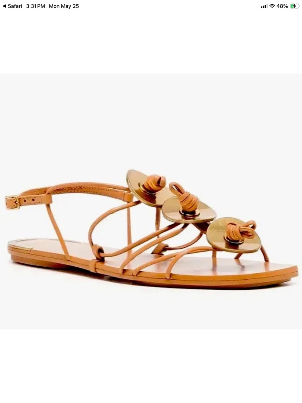 Tory Burch Artinsenal Knot  Sandals Strappy leather. Size 8M